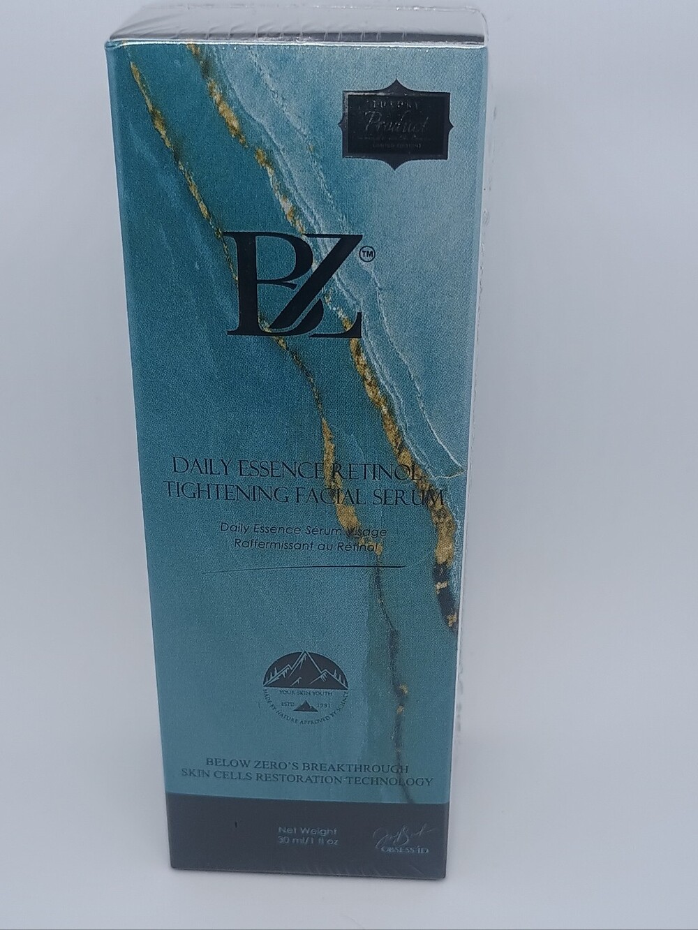 Below Zero Daily Essence Retinol Tightening Facial Serum New In Package